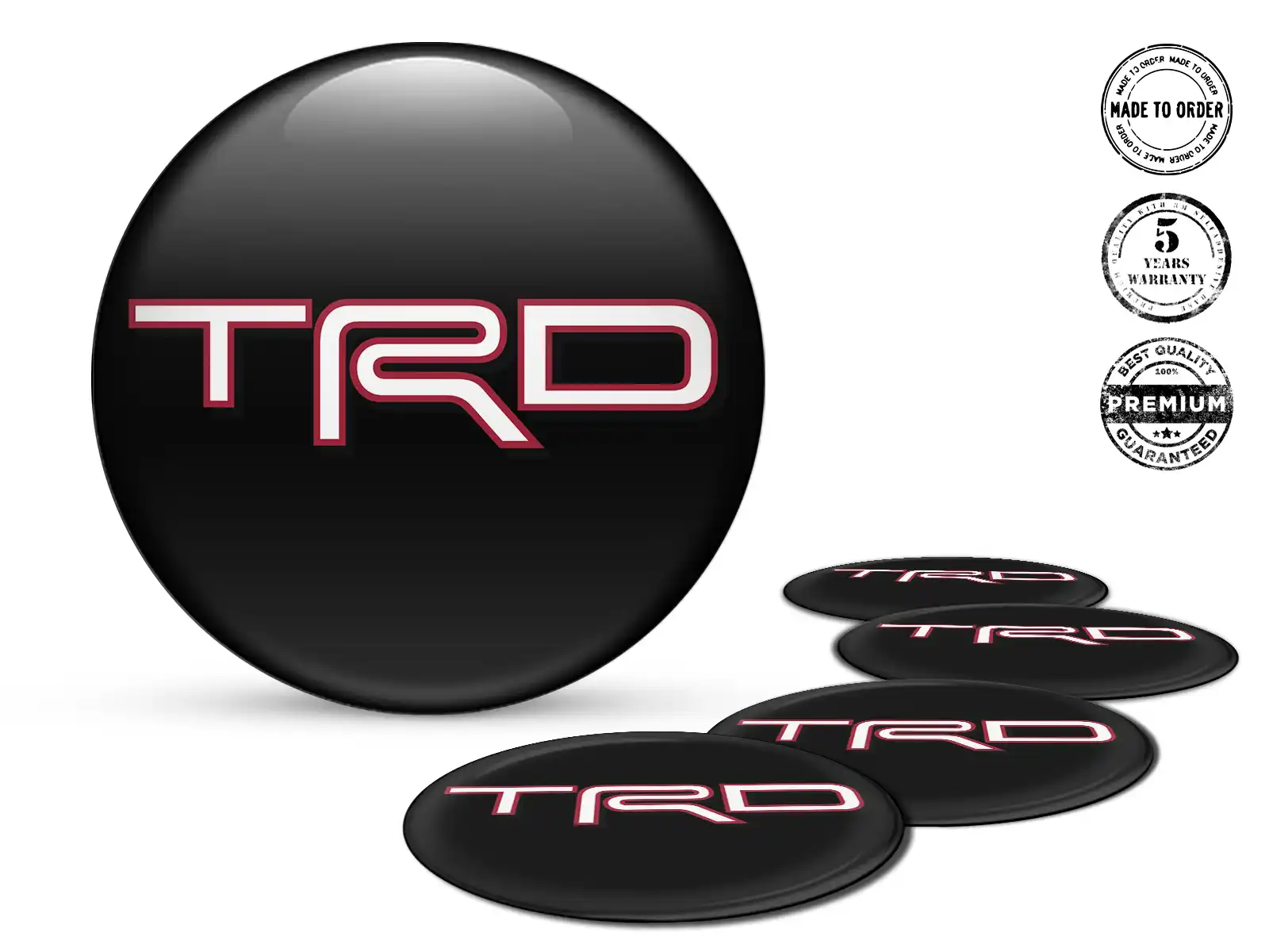 Toyota TRD Silicone Stickers Tuning Radiant Racing Grid